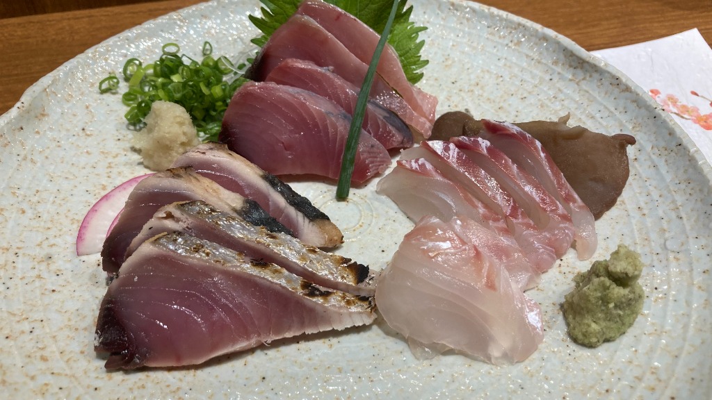 おまかせコース 料理一例（お刺身）